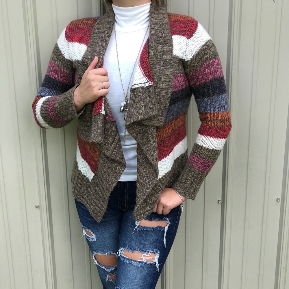 Ashley by 26 International Striped Cardigan